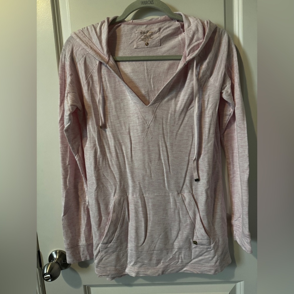 Lilly Pulitzer Size Small Luxletic Arin Lounge Paradise Pink Popover Hoodie
